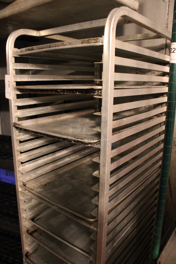 Metal Commercial Pan Rack w/ 11 Full Size Baking Pans. 20.5x26x64.5. (kitchen) - Image 2 of 4