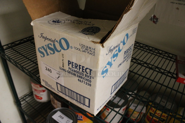 Box of Sysco Perfect Parboiled Rice. (kitchen) - Image 3 of 3
