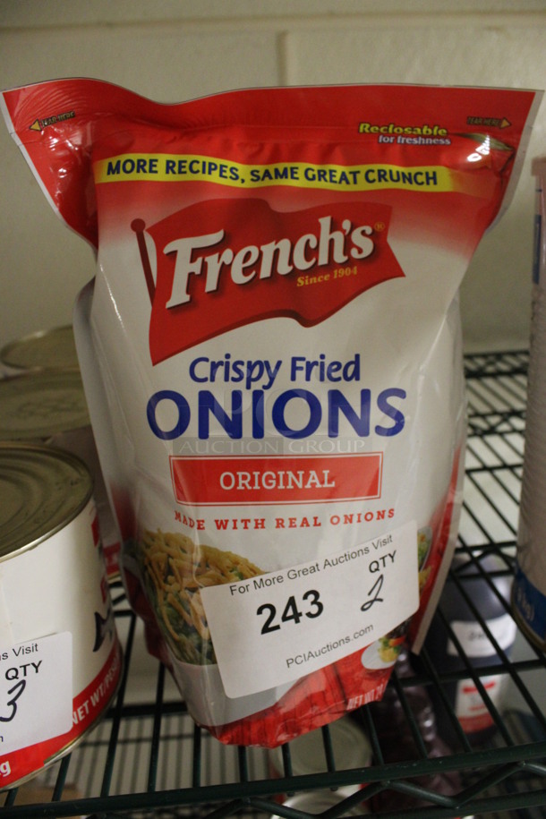 2 Bags of French's Crispy Fried Onions. 2 Times Your Bid! (kitchen)