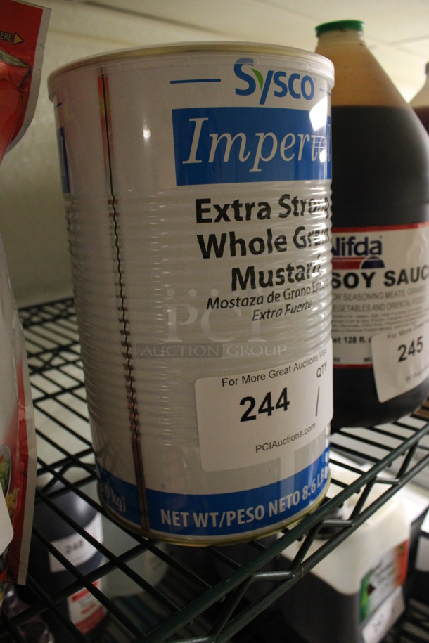 Sysco Imperial Extra Strong Whole Grain Mustard Can. 6x6x9.5. (kitchen) - Image 2 of 3