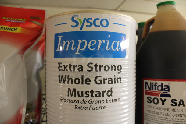 Sysco Imperial Extra Strong Whole Grain Mustard Can. 6x6x9.5. (kitchen) - Image 3 of 3