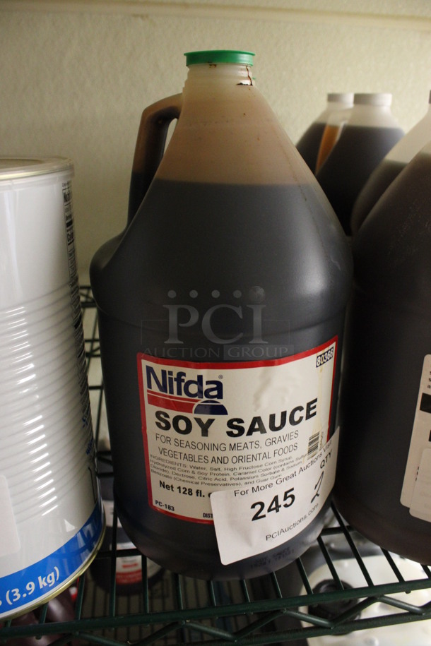 2 Jugs of Nifda Soy Sauce. 6x6x12. 2 Times Your Bid! (kitchen)