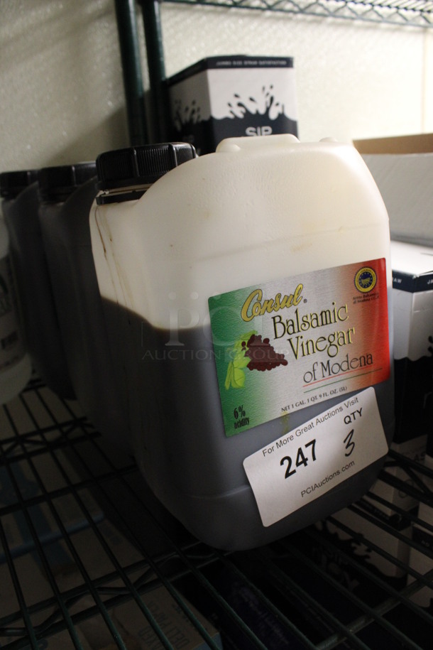 3 Jugs of Consul Balsamic Vinegar. 6x6x10. 3 Times Your Bid! (kitchen) - Image 2 of 3