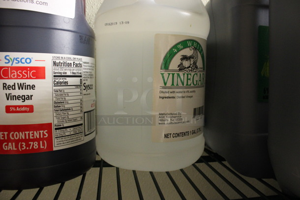 2 Jugs; Red Wine Vinegar and Vinegar. 6x6x12. 2 Times Your Bid! (kitchen) - Image 3 of 3