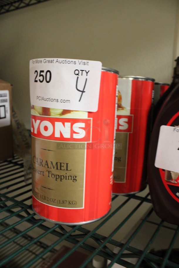 4 Lyons Caramel Dessert Topping Cans. 4x4x7. 4 Times Your Bid! (kitchen) - Image 2 of 3