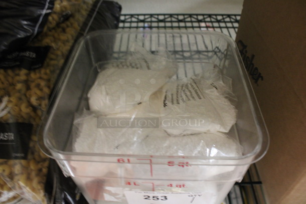 Clear Poly Bin of Salt? 9x9x7. (kitchen) - Image 3 of 3