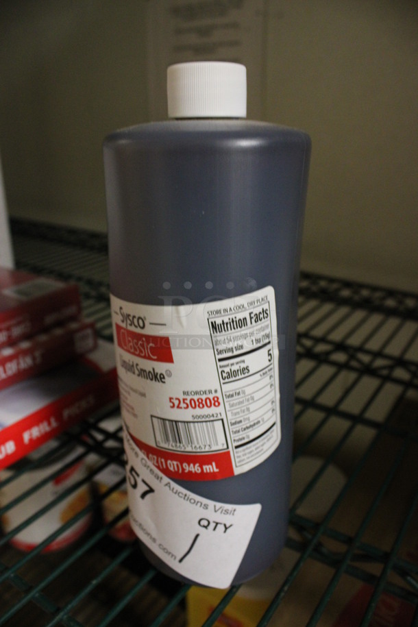 Bottle of Sysco Classic Liquid Smoke. 3x3x9. (kitchen) - Image 2 of 2