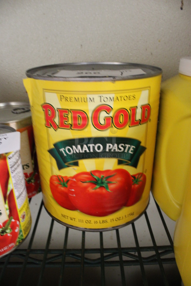 Can of Red Gold Tomato Paste. 6x6x7. (kitchen)