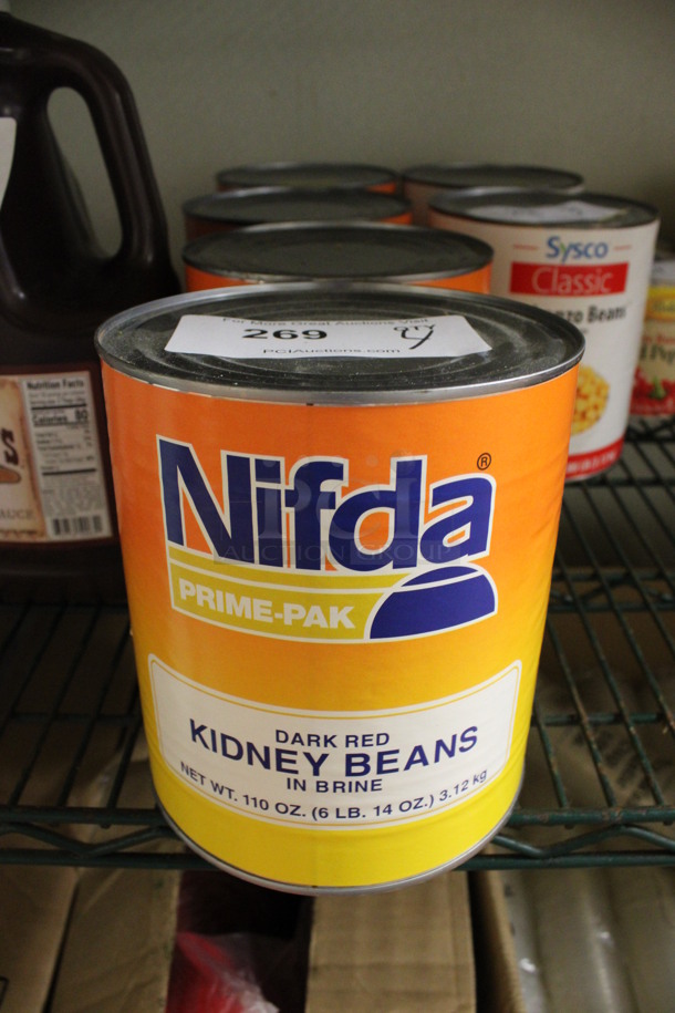 4 Cans of Nifda Dark Red Kidney Beans. 6x6x7. 4 Times Your Bid! (kitchen)