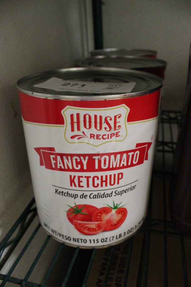 3 Cans of House Recipe Fancy Tomato Ketchup. 6x6x7. 3 Times Your Bid! (kitchen)