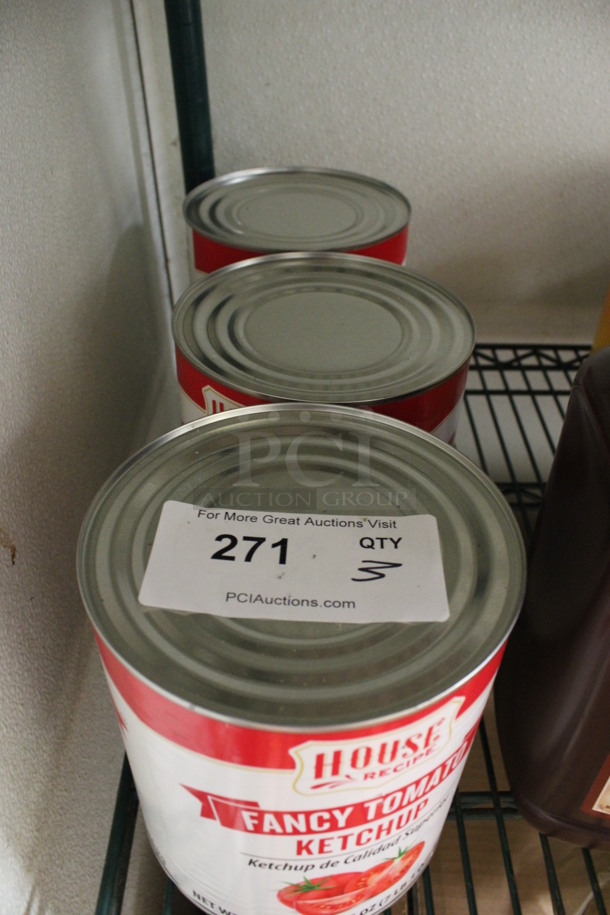 3 Cans of House Recipe Fancy Tomato Ketchup. 6x6x7. 3 Times Your Bid! (kitchen) - Image 2 of 3