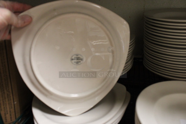 17 White Ceramic Plates. 10x10x1. 17 Times Your Bid! (kitchen) - Image 3 of 3