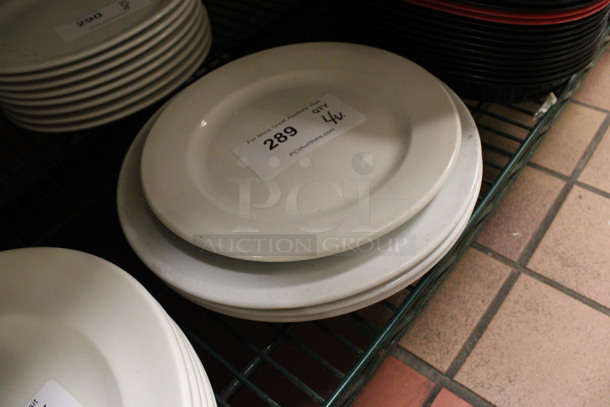 4 Various White Ceramic Plates. Includes 11x11x1. 4 Times Your Bid! (kitchen) - Image 2 of 2