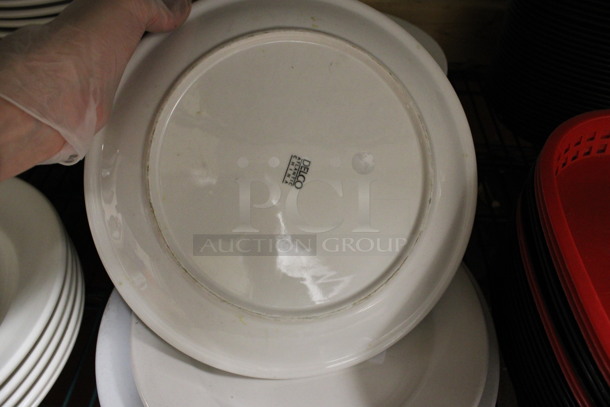 8 White Ceramic Plates. 10.5x10.5x1. 8 Times Your Bid! (kitchen) - Image 3 of 3