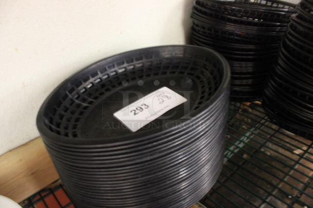 28 Plastic Black Food Baskets. 12x9x2. 28 Times Your Bid! (kitchen) - Image 2 of 2
