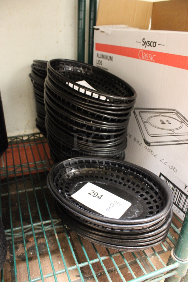24 Plastic Black Food Baskets. 9x6x1.5. 24 Times Your Bid! (kitchen) - Image 3 of 3