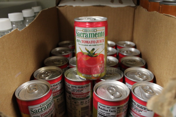 ALL ONE MONEY! Lot of 2 Boxes of Tomato Juice Cans! (kitchen)