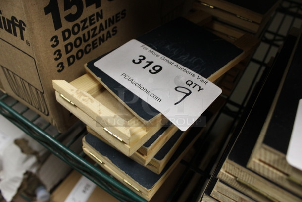 9 Wooden Countertop Blackboard Style Table Signs. 3.5x1x6.5. 9 Times Your Bid! (kitchen) - Image 3 of 3
