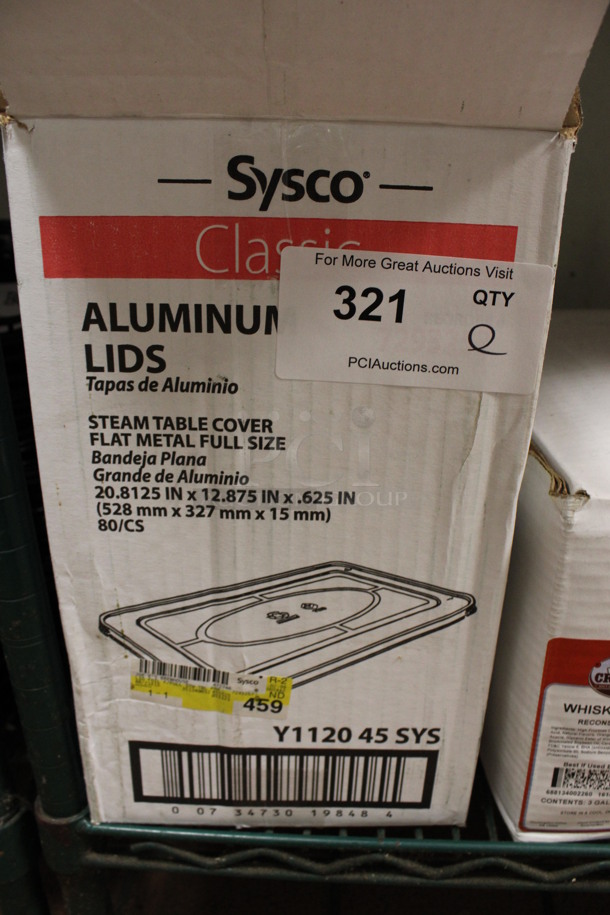 ALL ONE MONEY! Lot of Sysco Aluminum Steam Table Covers! (kitchen) - Image 3 of 3