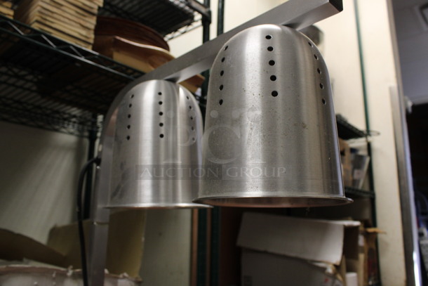 BRAND NEW IN BOX! Metal Commercial Countertop 2 Head Warming Lamp. 115 Volts, 1 Phase. 14.5x19x30. (kitchen) - Image 2 of 5