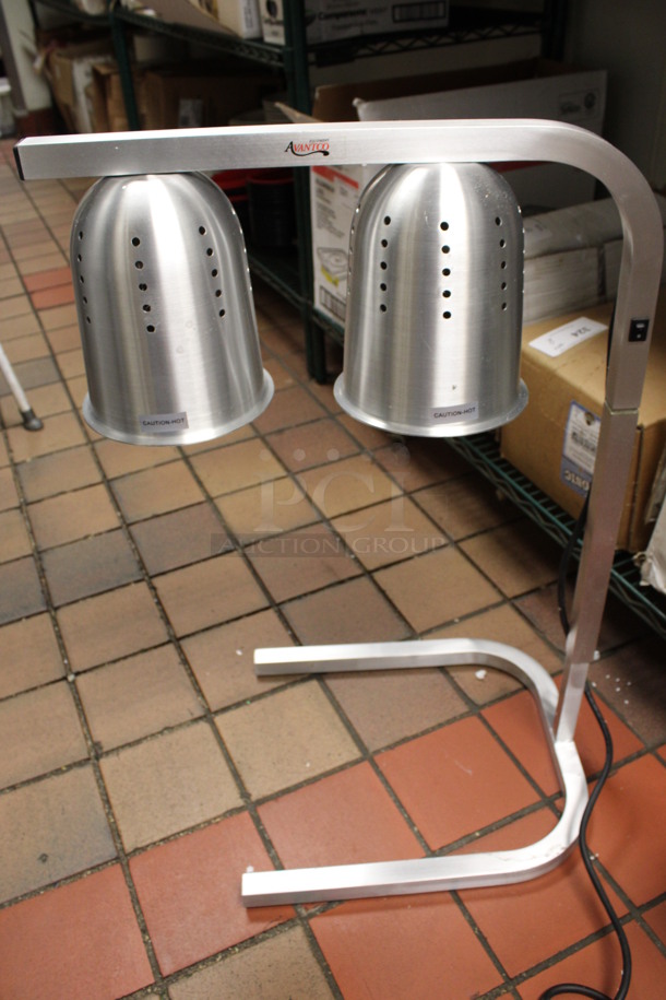 BRAND NEW IN BOX! Metal Commercial Countertop 2 Head Warming Lamp. 115 Volts, 1 Phase. 14.5x19x30. (kitchen) - Image 5 of 5