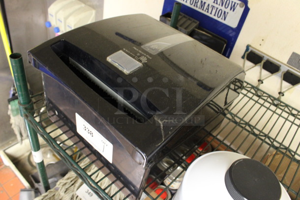 Black Poly Wall Mount Paper Towel Dispenser. 12x8x14. (kitchen) - Image 2 of 3