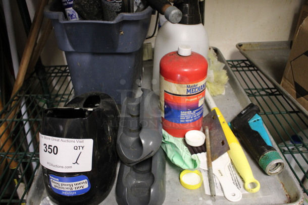 ALL ONE MONEY! Lot of Various Items Including Duster and Propane Fuel on Metal Pan! (kitchen) - Image 5 of 5