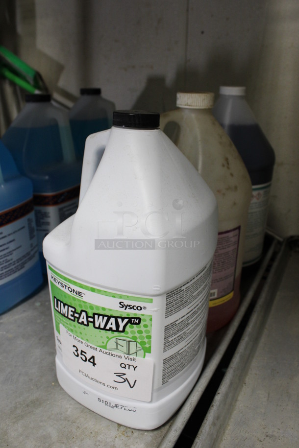 3 Jugs; Sysco Keystone Lime a way, Calci Solve Super Strength Descaler and Value Guard Delimer. 6x6x12. 3 Times Your Bid! (kitchen) - Image 2 of 2