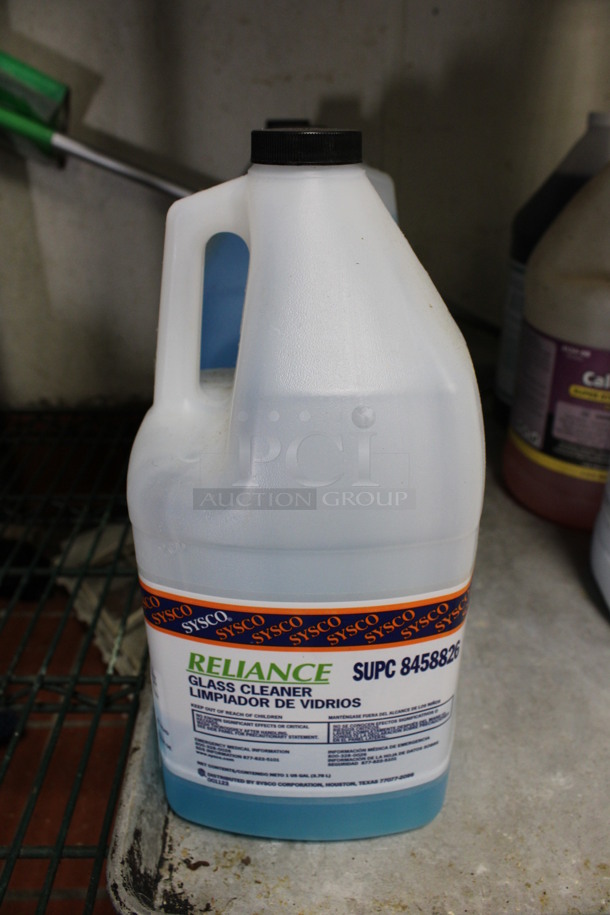 4 Reliance Glass Cleaner Jugs. 6x6x12. 4 Times Your Bid! (kitchen)