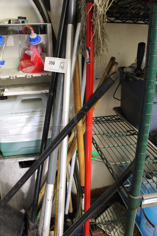 ALL ONE MONEY! Lot of Various Cleaning Instruments Including Squeegee, Dust Pan, Mops and Brooms! (kitchen) - Image 4 of 4