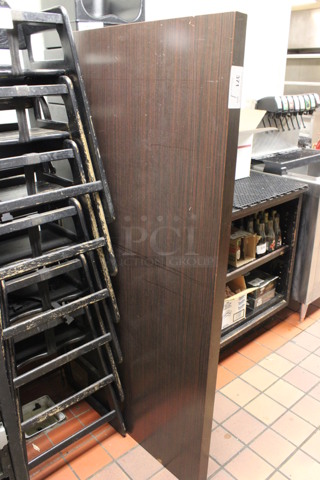 Wood Pattern Tabletop. 64x28x2. (drink kitchen)