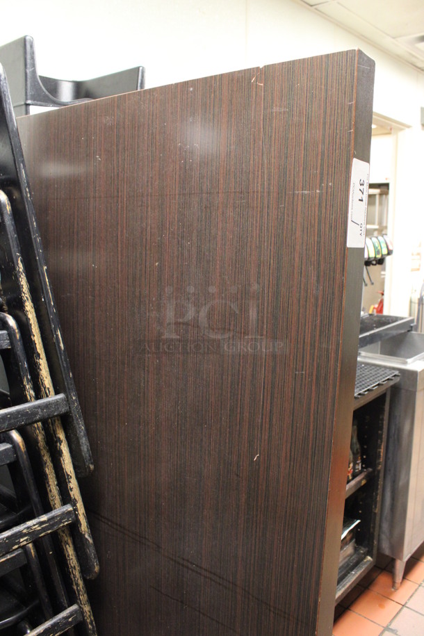 Wood Pattern Tabletop. 64x28x2. (drink kitchen) - Image 2 of 3
