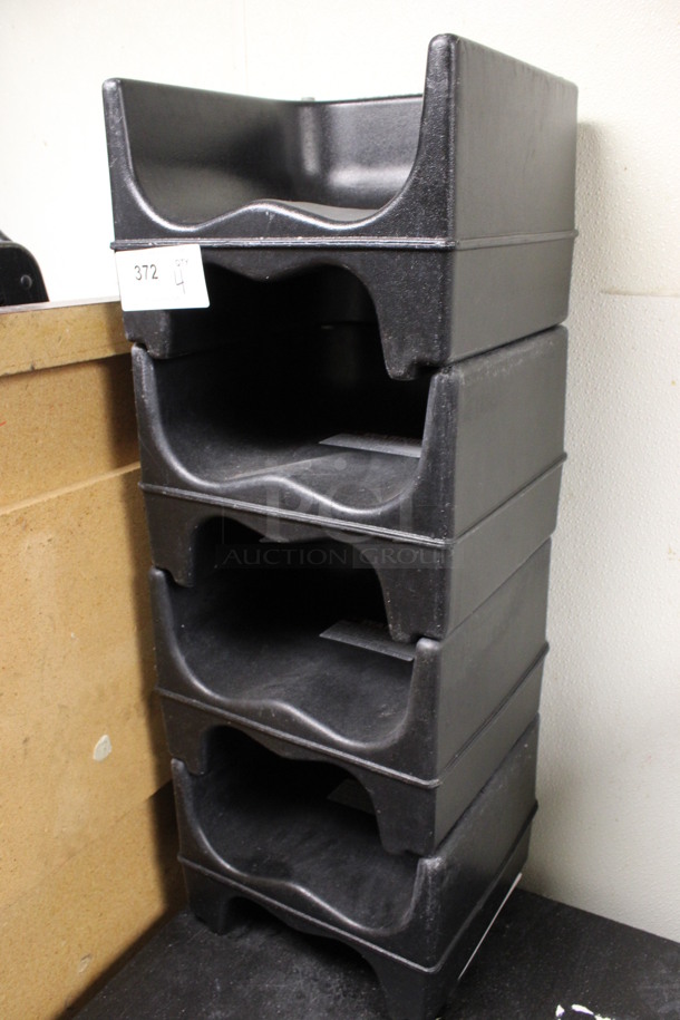 4 Black Poly Booster Seats. 13x12x9.5. 4 Times Your Bid! (drink kitchen) - Image 2 of 3