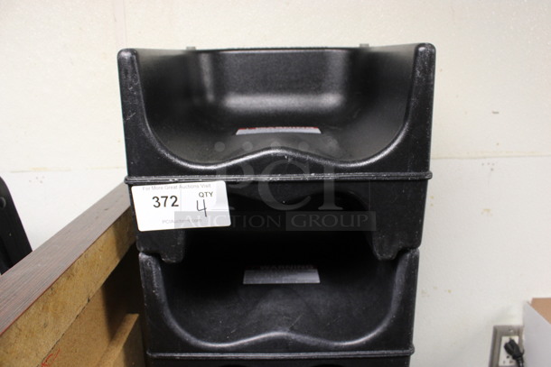 4 Black Poly Booster Seats. 13x12x9.5. 4 Times Your Bid! (drink kitchen) - Image 3 of 3