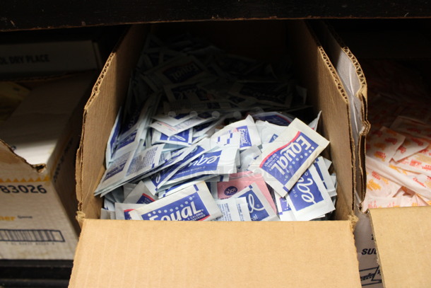 ALL ONE MONEY! Lot of 2 Boxes of Sugar Packets; Equal and Dominos Sugar! (drink kitchen) - Image 3 of 3