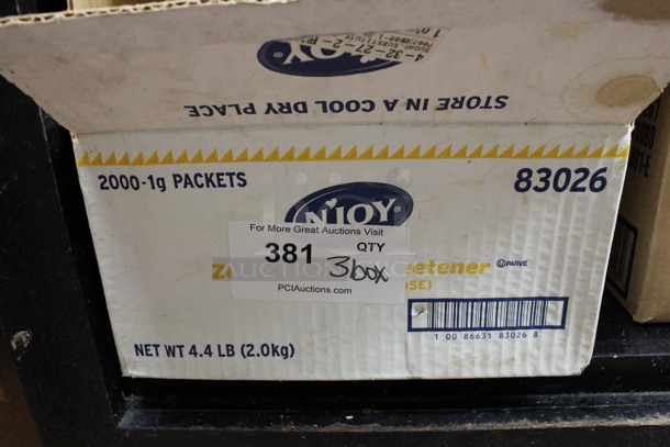 ALL ONE MONEY! Lot of 3 Boxes of N'joy Sweetener. (drink kitchen) - Image 3 of 3
