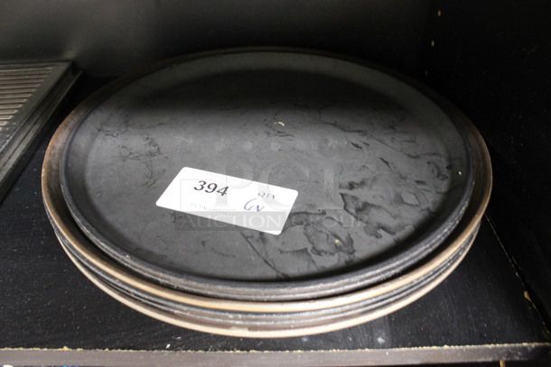 6 Various Round Trays. Includes 14x14x1, 16x16x1. 6 Times Your Bid! (drink kitchen) - Image 1 of 3