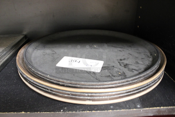 6 Various Round Trays. Includes 14x14x1, 16x16x1. 6 Times Your Bid! (drink kitchen) - Image 3 of 3