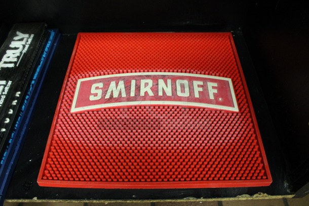 2 Various Bar Mats; Service Only and Smirnoff. 17x12x0.5, 16x16x0.5. 2 Times Your Bid! (drink kitchen) - Image 2 of 2