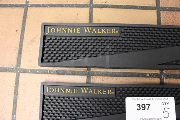 5 Johnnie Walker Black Bar Mats. 20.5x3.5x0.5. 5 Times Your Bid! (drink kitchen) - Image 3 of 3
