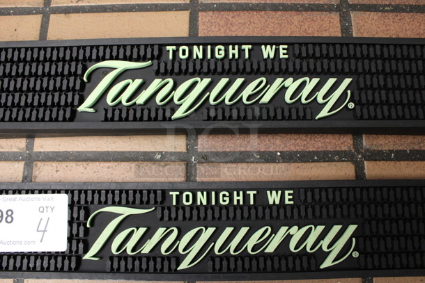 4 Tanqueray Black Bar Mats. 20.5x3.5x0.5. 4 Times Your Bid! (drink kitchen) - Image 2 of 3