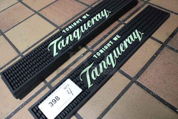4 Tanqueray Black Bar Mats. 20.5x3.5x0.5. 4 Times Your Bid! (drink kitchen) - Image 3 of 3