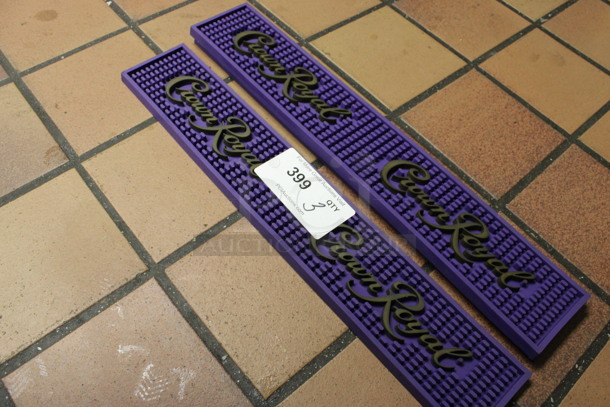 3 Crown Royal Purple Bar Mats. 20.5x3.5x0.5. 3 Times Your Bid! (drink kitchen) - Image 3 of 3