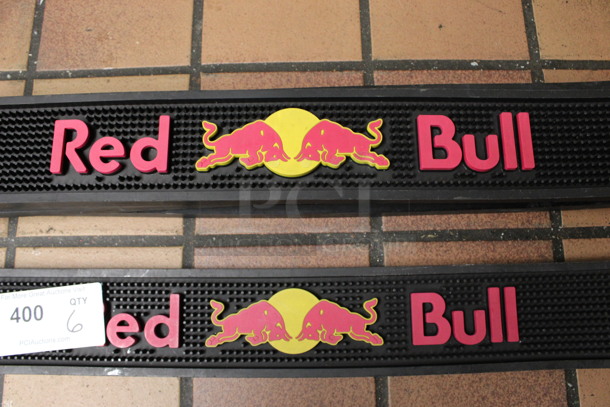 6 Red Bull Black Bar Mats. 23x3.5x0.5. 6 Times Your Bid! (drink kitchen) - Image 2 of 3