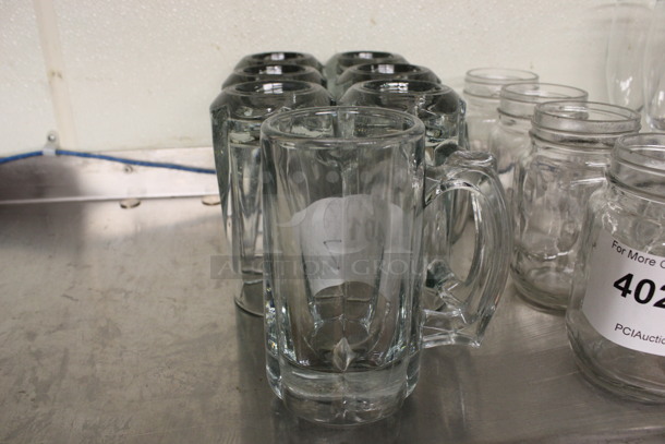 7 Glass Mugs. 4.5x3x6. 7 Times Your Bid! (drink kitchen)