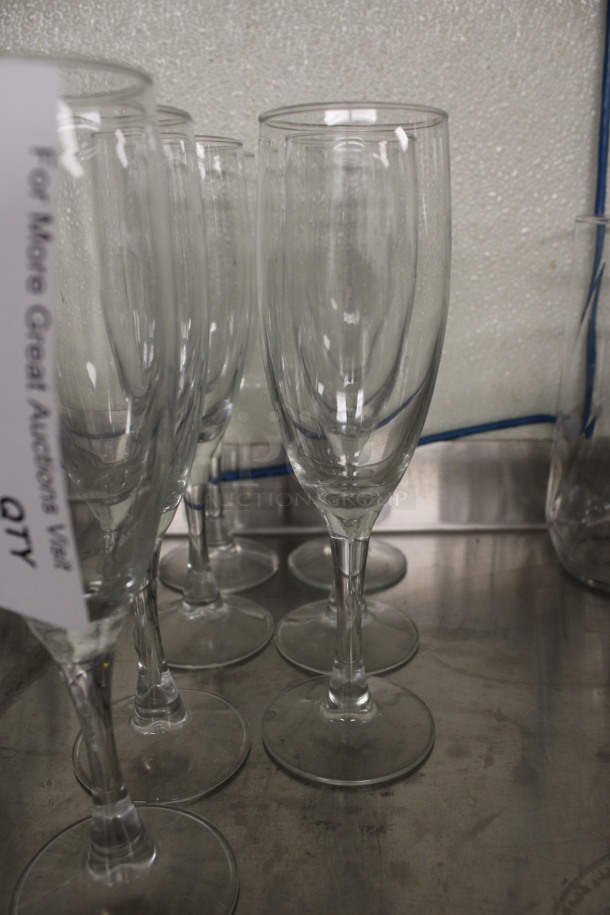 7 Champagne Flute Glasses. 2.5x2.5x7.5. 7 Times Your Bid! (drink kitchen) - Image 2 of 2
