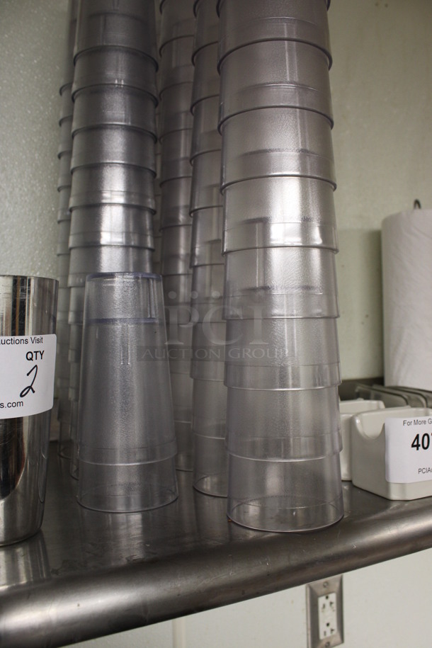 ALL ONE MONEY! Lot of 71 Various Poly Beverage Tumblers! 3x3x6, 3.5x3.5x6.5. (drink kitchen) - Image 3 of 3