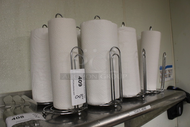8 Metal Countertop Paper Towel Holders. 6x6x12. 8 Times Your Bid! (drink kitchen) - Image 2 of 3