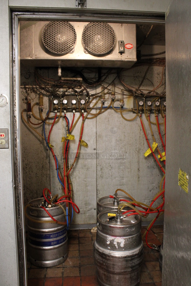 Harford 10'x5.5'x8' Walk In Cooler Box w/ Condenser and Compressor. Does Not Have Floor. Does Not Include Kegs. BUYER MUST REMOVE. (drink kitchen) - Image 5 of 10