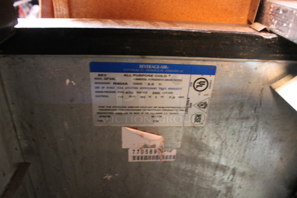 Beverage Air Model GF24L Stainless Steel Commercial Back Bar Cooler w/ Sliding Lid. 115 Volts, 1 Phase. 25x26x34. (bar) - Image 5 of 8